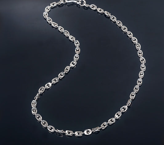 Handmade Sterling Silver Bike Chain Necklace